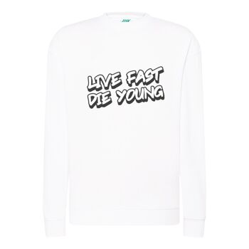 Live Fast Die Young - Sweat unisexe - Blanc 4