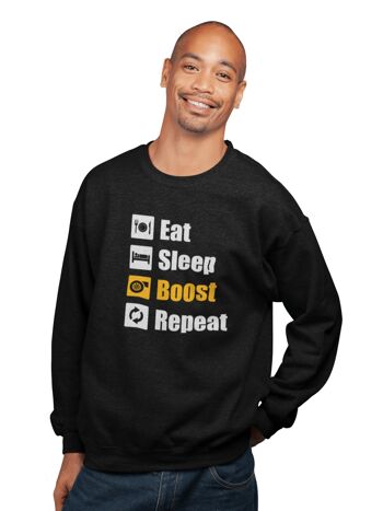 Eat Sleep Boost Repeat - Sweat-shirt unisexe - Gris 2