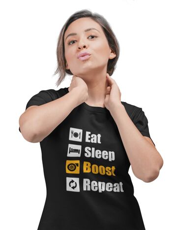 Eat Sleep Boost Repeat - T-shirt femme - Blanc 2