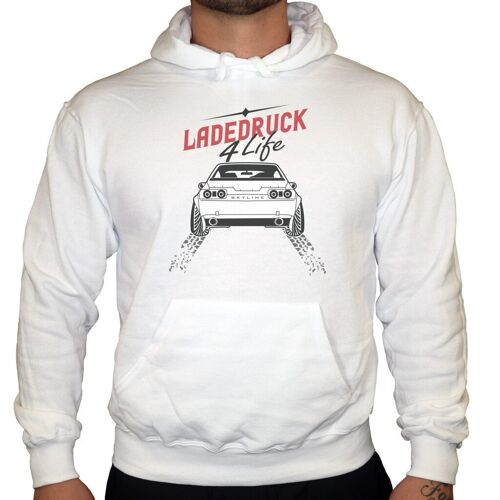 Ladedruck 4 Life - Unisex Hoodie - Weiß