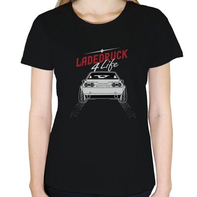 Ladedruck 4 Life - Damen T-Shirt - Schwarz
