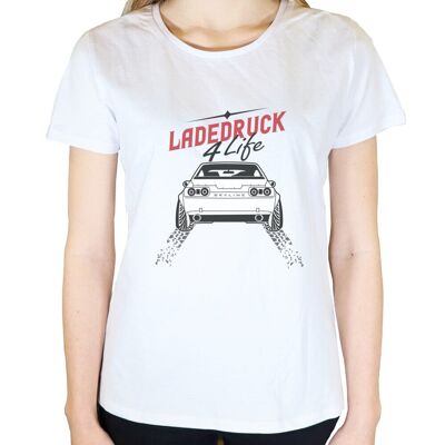 Ladedruck 4 Life - Damen T-Shirt - Weiß