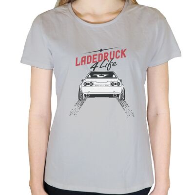 Ladedruck 4 Life - Damen T-Shirt - Grau