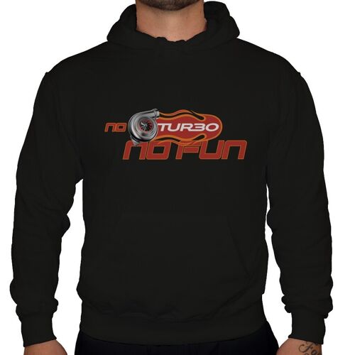 No Turbo No Fun - Unisex Hoodie - Schwarz