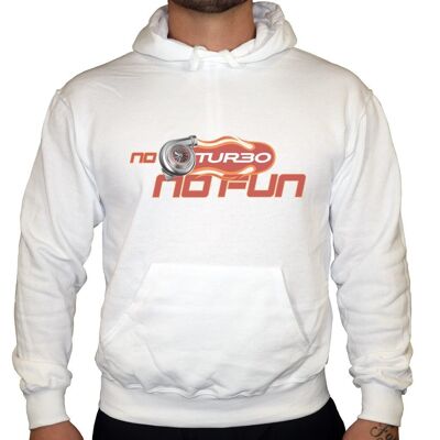 No Turbo No Fun - Sudadera con capucha unisex - Blanco