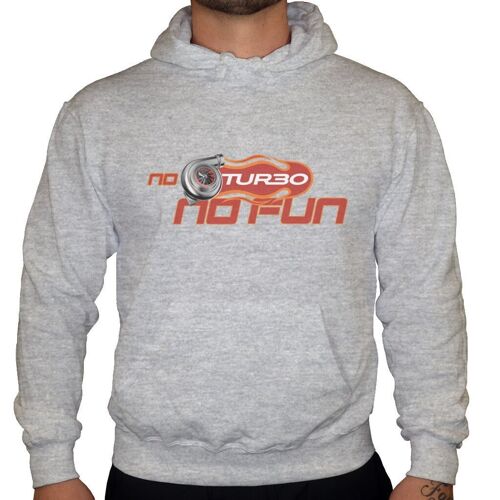 No Turbo No Fun - Unisex Hoodie - Grau