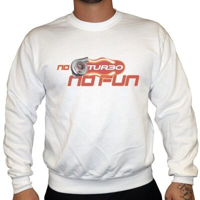 No Turbo No Fun - Unisex Sweatshirt - White