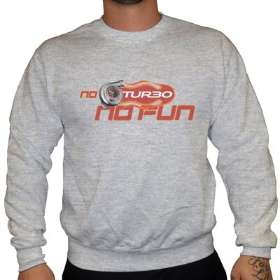 No Turbo No Fun - Unisex Sweatshirt - Grau