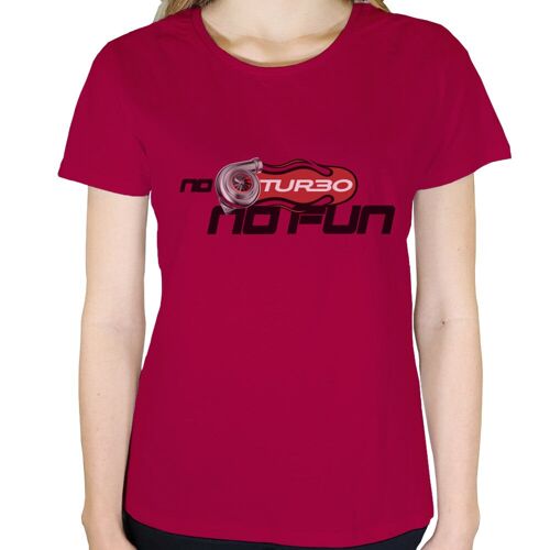 No Turbo No Fun - Damen T-Shirt - Rot