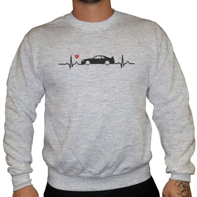 Nissan Skyline Love - Felpa Unisex - Grigio