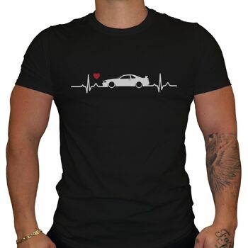 Nissan Skyline Love - T-shirt pour homme - Noir 1
