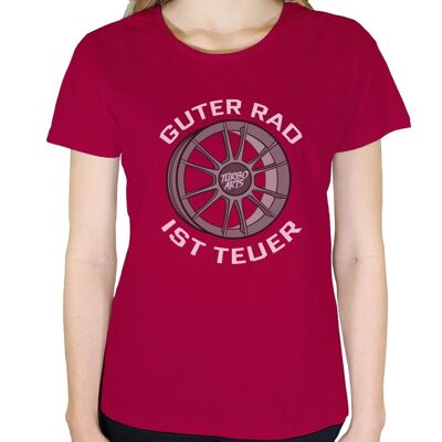 La buena bicicleta es cara - Camiseta mujer - Rojo