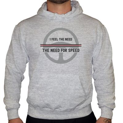I feel the need for speed - Unisex Hoodie - Grey