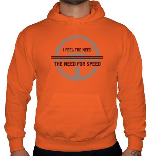 I feel the need for speed - Unisex Hoodie - Orange