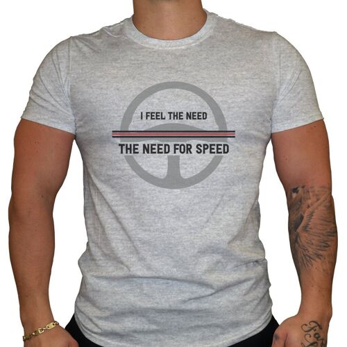 I feel the need for speed - Herren T-Shirt - Grau