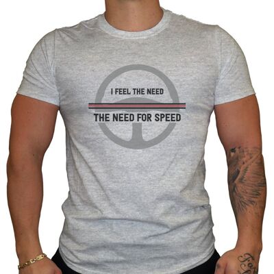 I feel the need for speed - Men's T-Shirt - Grey