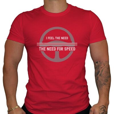 I feel the need for speed - Men's T-Shirt - Red