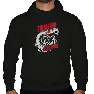 Tuning is not a Crime - Sudadera con capucha unisex - Negro