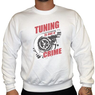 Le tuning n'est pas un crime - Sweat-shirt unisexe - Blanc