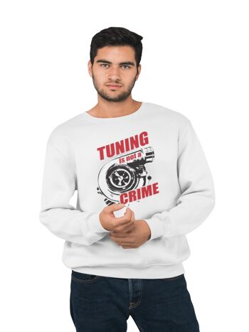 Le tuning n'est pas un crime - Sweat-shirt unisexe - Blanc 2