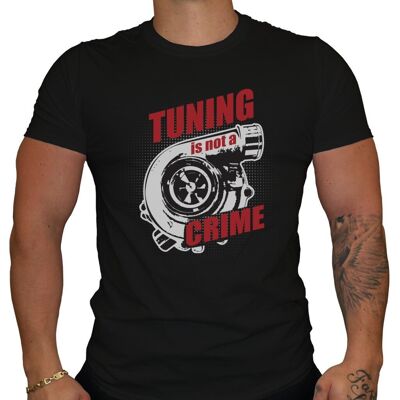 Tuning is not a Crime - Men's T-Shirt - Black