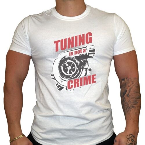 Tuning is not a Crime - Herren T-Shirt - Weiß