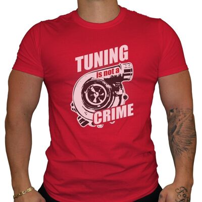 Tuning is not a Crime - Camiseta hombre - Rojo
