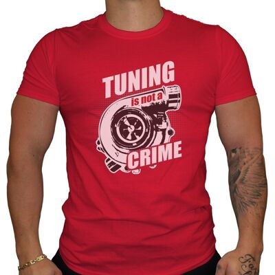 Tuning is not a Crime - Maglietta da uomo - Rossa