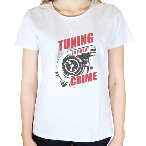 Tuning is not a Crime - Damen T-Shirt - Weiß