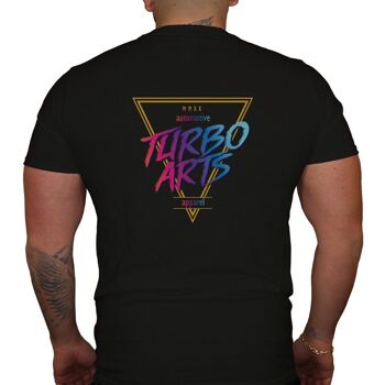 TurboArts Modern - T-shirt pour homme - Noir 3