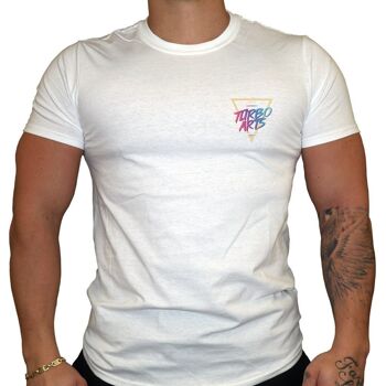 TurboArts Modern - T-shirt pour homme - Blanc 1