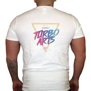 TurboArts Modern - T-shirt pour homme - Blanc 4