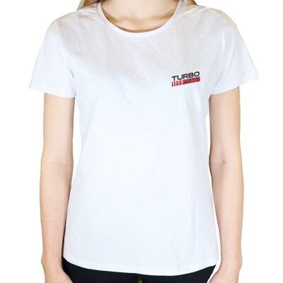 TurboArts Classic - Camiseta de mujer - Blanco