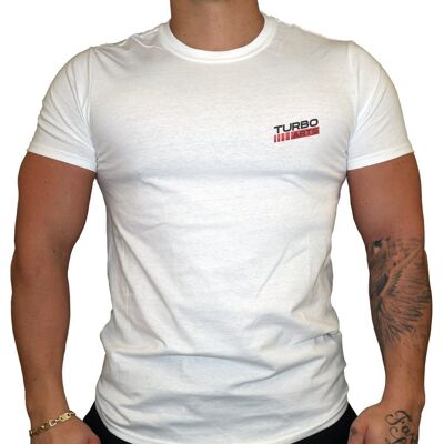 TurboArts Classic - T-shirt pour homme - Blanc