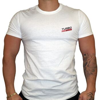 TurboArts Classic - T-shirt pour homme - Blanc 1