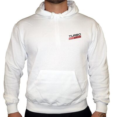 TurboArts Classic - Sudadera con capucha unisex - Blanco