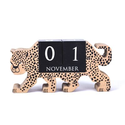 Perpetual calendar cheetah natural hf