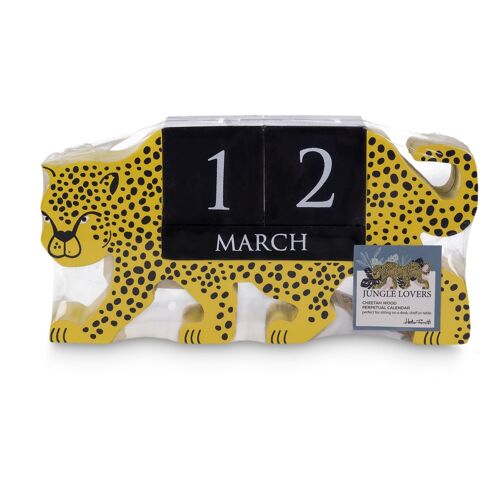 Perpetual calendar cheetah mustard hf