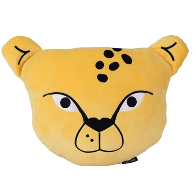 Cheetah head cushion hf