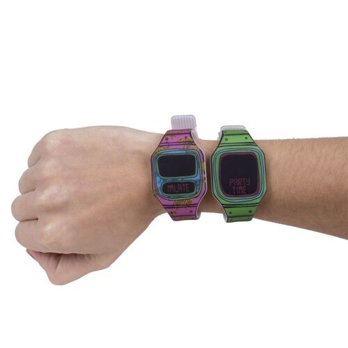 Wristwatch colorful led hf