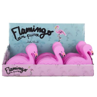 Silicone purse flamingo hf