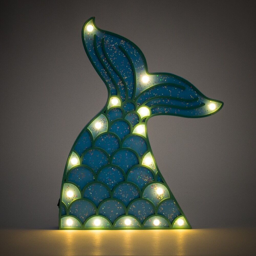 FIGURE LED IN LEGNO MERMAID+SHELL HF