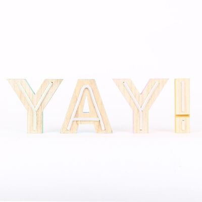 LETRAS DE LUZ ¡YAY! AF