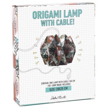 LAMPE HEXAGONE ORIGAMI HF 4