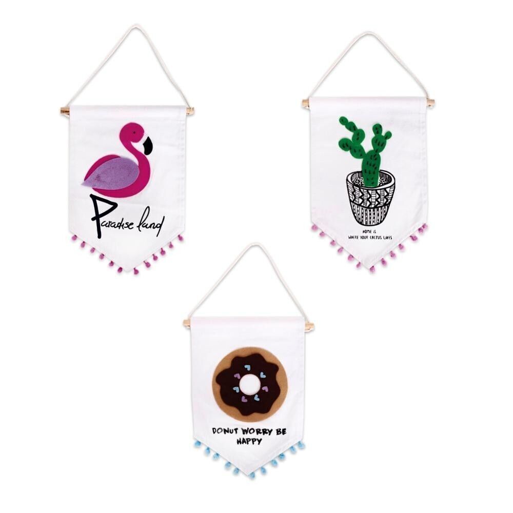 BANDERAS DONUT+FLAMENCO+CACTUS HF