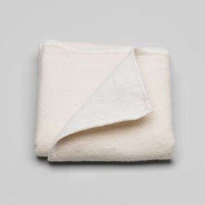 Set of 3 facial wipes made of soft cotton flannel and hand-woven khadi cotton