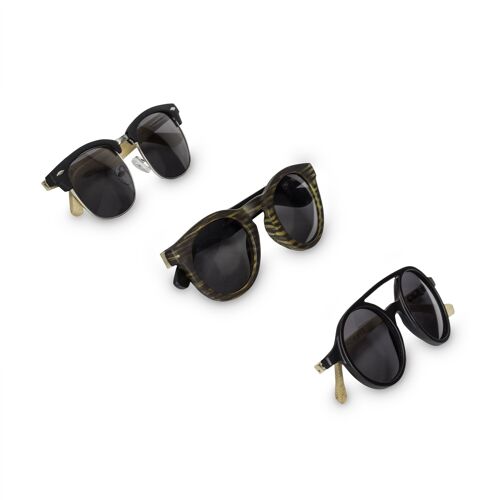 Bamboo sunglasses black edition hf