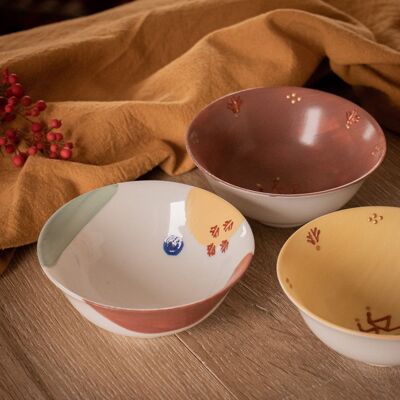 BALOS - Small multicolored porcelain bowls