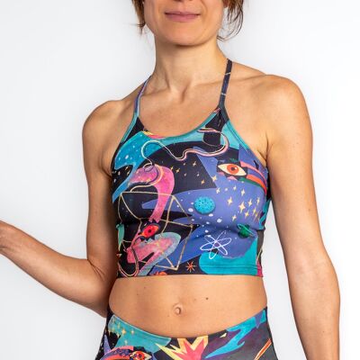 Yoga Crop Top 'Door of the Cosmos'