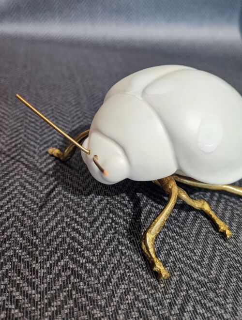 Decorative White Ladybug